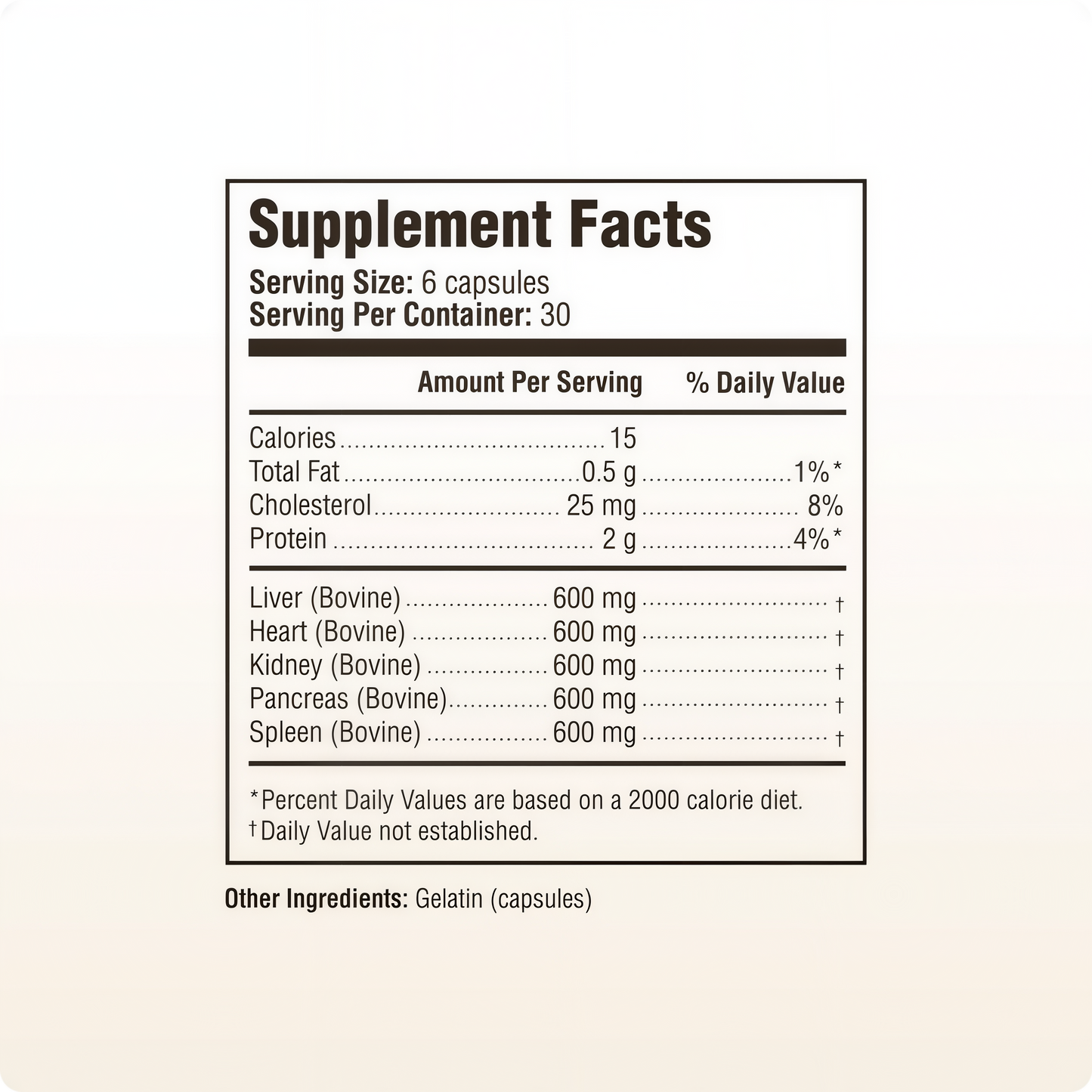Heart & Soil  Beef Organs  180 capsules